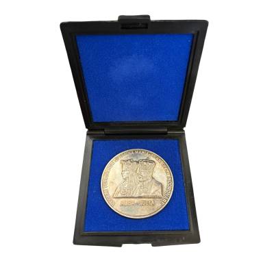 MEDALIE DIN ARGINT ANIVERSARA "75 DE ANI DE INCORONARE", ROMANIA