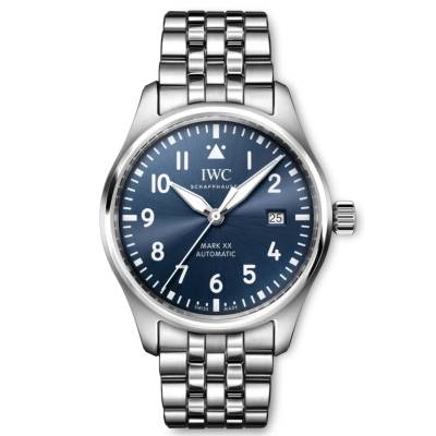 IWC PILOT MARK XX STEEL 40 MM BLUE DIAL REF: IW328204