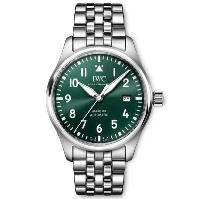 IWC PILOT MARK XX STEEL 40 MM GREEN DIAL REF: IW328206