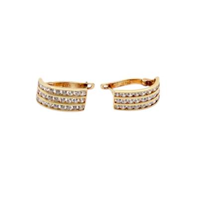 CERCEI AUR GALBEN 14K