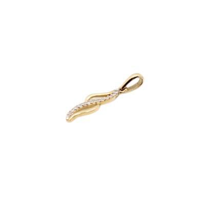 PANDANT AUR GALBEN 14K