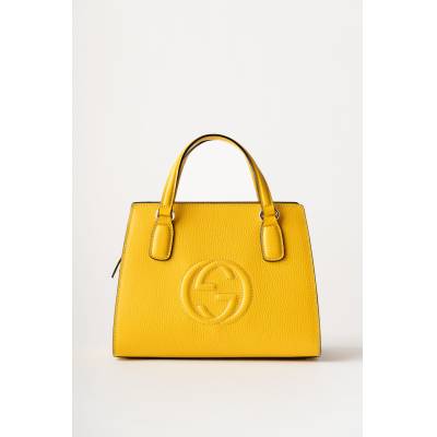 GUCCI SOHO TOP HANDLE LEATHER HANDBAG