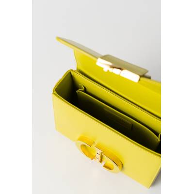 CHRISTIAN DIOR 30 MONTAIGNE CROSSBODY YELLOW LEATHER BAG