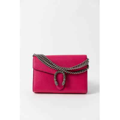  GUCCI MINI DIONYSUS FUCHSIA WALLET BAG 