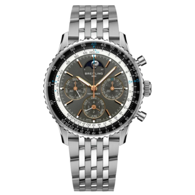 BREITLING NAVITIMER B19 CHRONOGRAPH PERPETUAL CALENDAR 43MM GREY DIAL AUTOMATIC STEEL REF: PB1921251B1A1