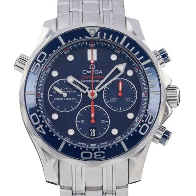 OMEGA SEAMASTER DIVER CHRONOGRAPH 44MM STEEL FULL SET 2014 REF: 212.30.44.50.03.001