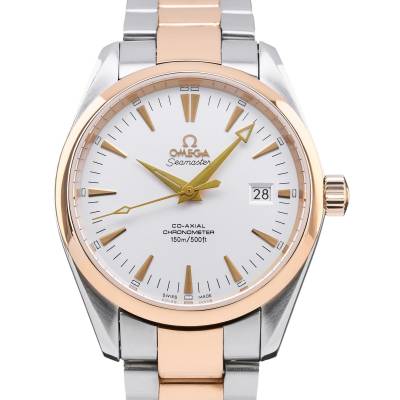 OMEGA SEAMASTER AQUA TERRA 39.2MM TWO TONE FULL SET 2010 REF: 2303.30
