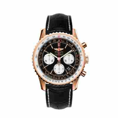 BREITLING NAVITIMER 01 CHRONOMETER 43MM ROSE GOLD REF: RB012012/BA49