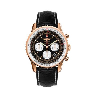 BREITLING NAVITIMER 01 CHRONOMETER 43MM ROSE GOLD REF: RB012012/BA49