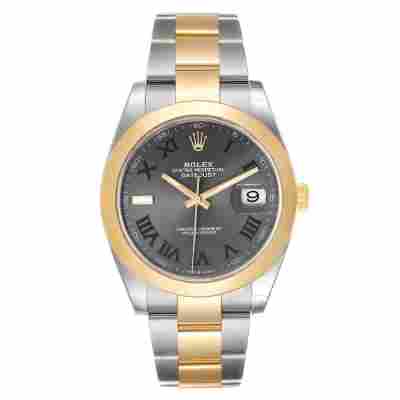 ROLEX DATEJUST "WIMBLEDON" DIAL 41MM GOLD & STEEL REF: 126303