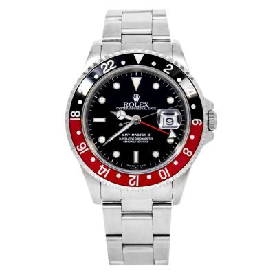 ROLEX GMT-MASTER II "COKE" OYSTER STEEL 40 REF: 16710 
