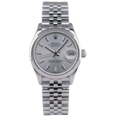 ROLEX DATEJUST 31MM STEEL SILVER DIAL FULL SET AUTOMATIC REF: 278240