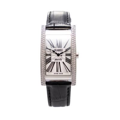 SUAREZ 1943 IMANTE 25,5x36,5MM STAINLESS STEEL DIAMONDS QUARTZ 