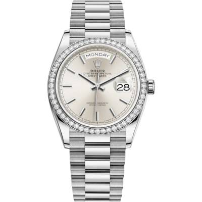 ROLEX DAY-DATE 36 WHITE GOLD PRESIDENT AUTOMATIC REF: 128349RBR