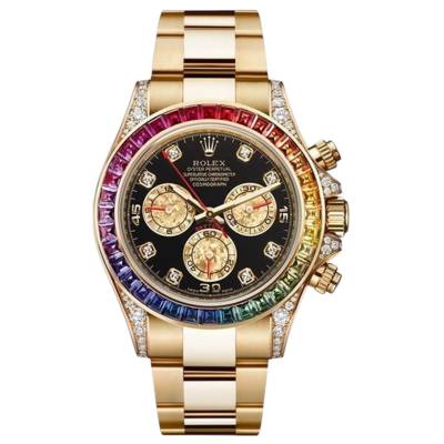 ROLEX DAYTONA COSMOGRAPH RAINBOW DIAMOND BEZEL REF: 116598RBOW 
