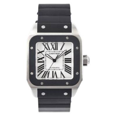 CARTIER SANTOS 100XL 38MM RUBBER AUTOMATIC REF: 2656