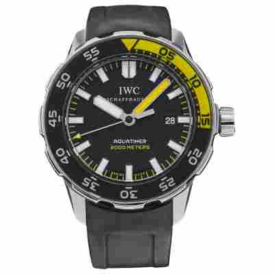 IWC AQUATIMER 44MM STEEL FULL SET 2010 AUTOMATIC BLACK DIAL REF: IW356801