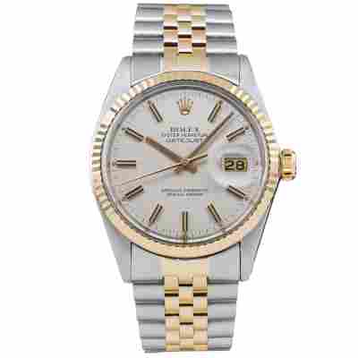 ROLEX DATEJUST 36MM TWO-TONE IVORY DIAL FULL SET 1983 REF: 16013