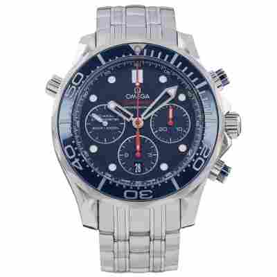 OMEGA SEAMASTER DIVER CHRONOGRAPH 44MM STEEL FULL SET 2014 REF: 212.30.44.50.03.001
