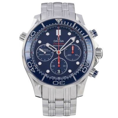 OMEGA SEAMASTER DIVER CHRONOGRAPH 44MM STEEL FULL SET 2014 REF: 212.30.44.50.03.001