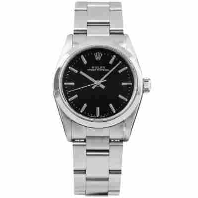 ROLEX OYSTER PERPETUAL 31MM BLACK DIAL FULL SET 1990 REF: 67480 