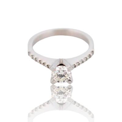 INEL DIN AUR ALB 18K CU DIAMANTE NATURALE_94477