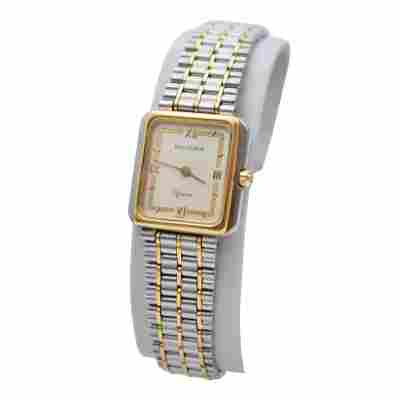 BUCHERER LADY QUARTZ GOLD PLATED 20X20MM REF: 976.517