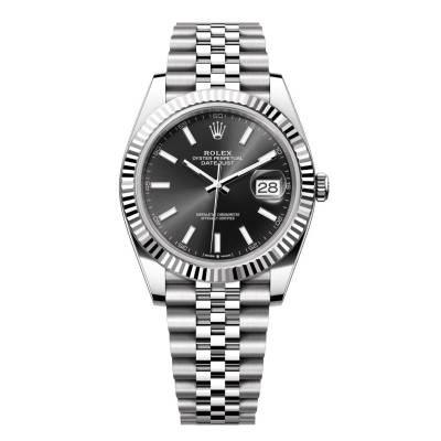 ROLEX DATEJUST 41MM STEEL JUBILEE BLACK DIAL NEW FULL SET 2025 REF: 126334