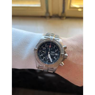 BREITLING AVENGER CHRONOGRAPH 44MM TITANIUM BLACK ARABIC DIAL AUTOMATIC REF: E13360