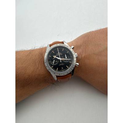 OMEGA SPEEDMASTER '57 CHRONOGRAPH 41.5 MM BLACK DIAL BROWN LEATHER AUTOMATIC REF.: 331.12.42.51.01.002
