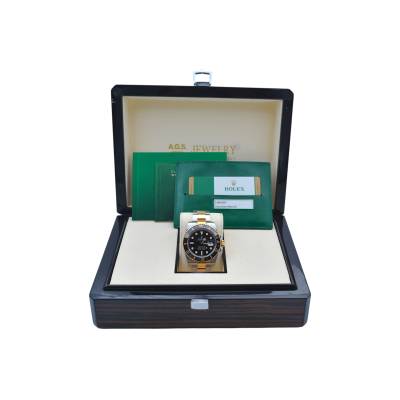 ROLEX SUBMARINER DATE 40MM GOLD&STEEL BLACK CERAMIC PAPERS 2018 REF: 116613LN