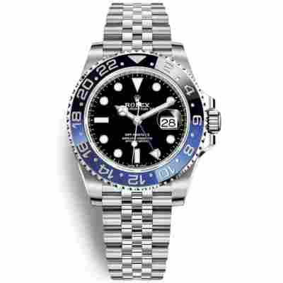 ROLEX GMT MASTER II "BATGIRL" 40MM STAINLESS STEEL REF: 126710BLNR