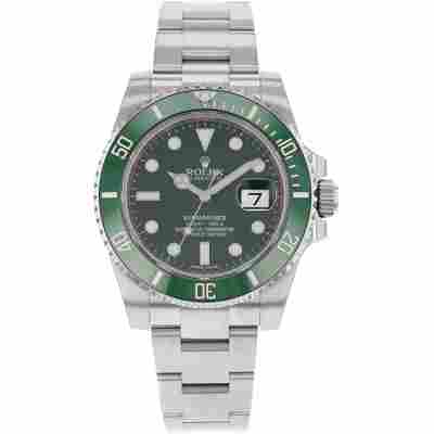 ROLEX SUBMARINER "HULK" 40MM GREEN CERAMIC BEZEL FULL SET REF: 116610LV