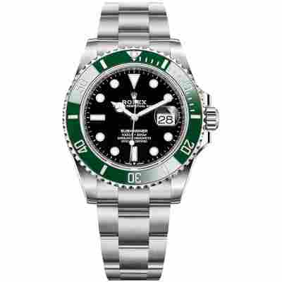 ROLEX SUBMARINER "KERMIT" 41MM BLACK DIAL GREEN CERAMIC BEZEL REF: 126610LV 