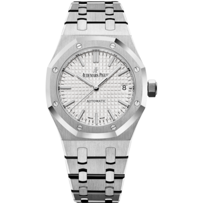 AUDEMARS PIGUET ROYAL OAK 37MM SELFWINDING STEEL SILVER DIAL REF: 15450ST.OO.1256ST.01