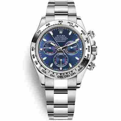 ROLEX DAYTONA WHITE GOLD BLUE DIAL 40MM REF: 116509