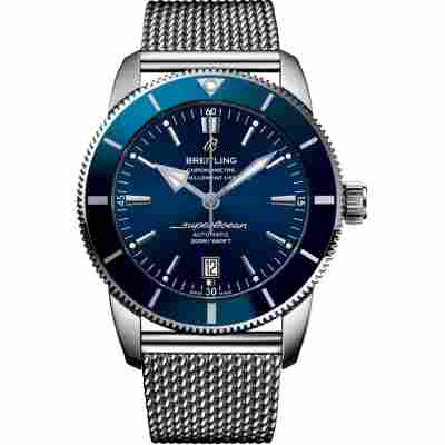 BREITLING SUPEROCEAN HERITAGE II 46MM STAINLESS STEEL BLUE DIAL REF: AB2020161C1A1