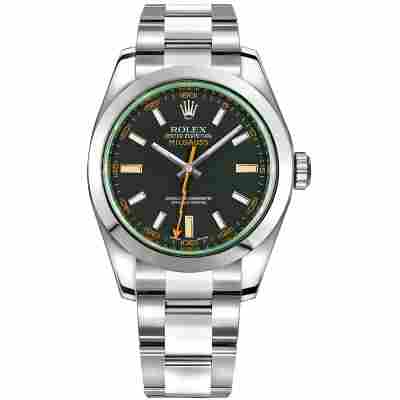 ROLEX MILGAUSS GREEN 40MM STEEL REF: 116400GV