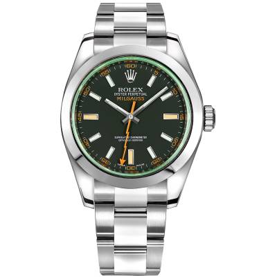 ROLEX MILGAUSS GREEN 40MM STEEL REF: 116400GV