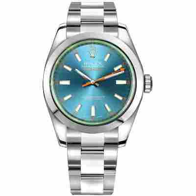 ROLEX MILGAUSS 40MM STEEL BLUE DIAL REF: 116400GV