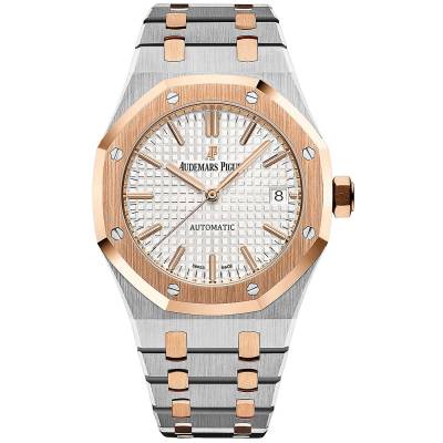AUDEMARS PIGUET ROYAL OAK 37MM SELFWINDING ROSE GOLD/STEEL REF: 15450SR.OO.1256SR.01