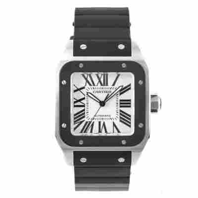 CARTIER SANTOS 100XL 38MM RUBBER AUTOMATIC REF: 2656