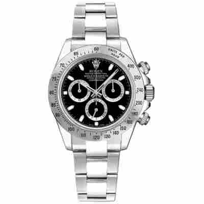 ROLEX DAYTONA COSMOGRAPH 40MM STEEL BLACK DIAL REF: 116520