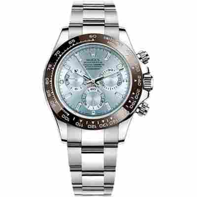 ROLEX DAYTONA COSMOGRAPH 40MM PLATINUM ICE BLUE DIAL REF: 116506