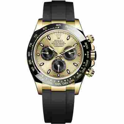 ROLEX DAYTONA 40MM OYSTERFLEX YELLOW GOLD CHAMPAGNE DIAL REF: 116518LN