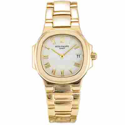 PATEK PHILIPPE NAUTILUS 18K GOLD 25MM LADY REF: 4700/51