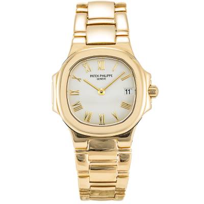 PATEK PHILIPPE NAUTILUS 18K GOLD 25MM LADY REF: 4700/51