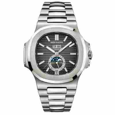 PATEK PHILIPPE NAUTILUS STEEL 38CM REF: 5726A-001