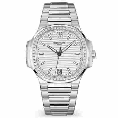 PATEK PHILIPPE NAUTILUS LADY 35.2MM WHITE DIAL REF: 7118/1200A