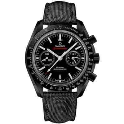 OMEGA SPEEDMASTER DARK SIDE OF THE MOON CO-AXIAL CHRONOMETER CHRONOGRAPH 44.25MM, BLACK CERAMIC ON COATED NYLON FABRIC STRAP, REF: 311.92.44.51.01.003